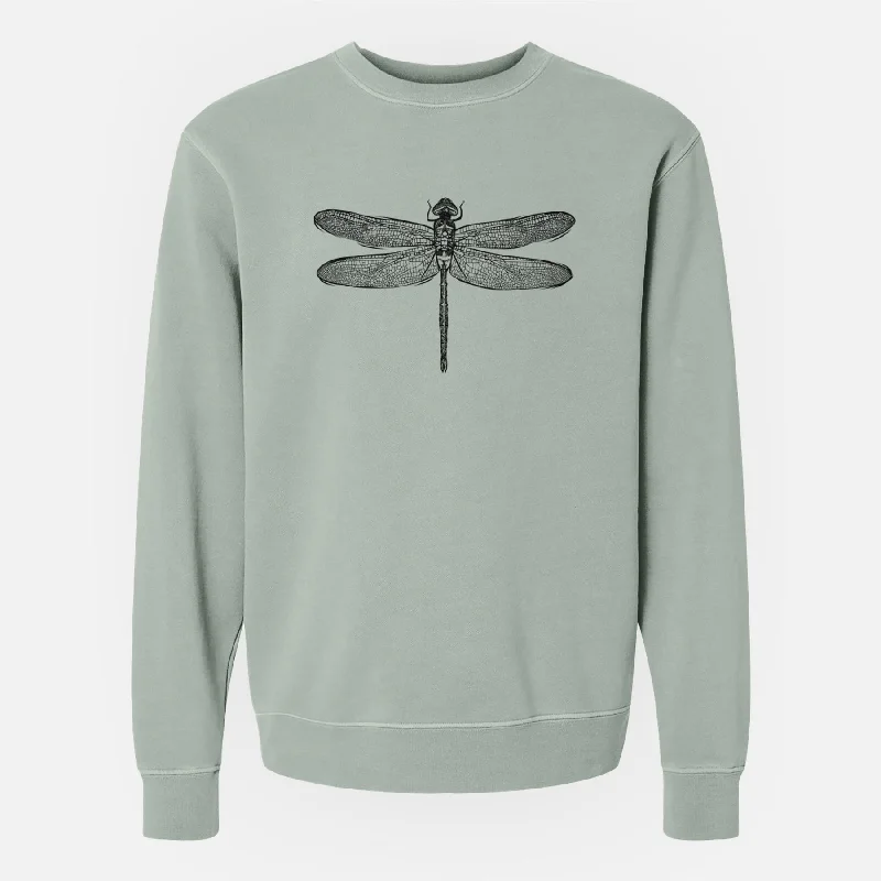 Online Only Anax Junius - Green Darner Dragonfly - Unisex Pigment Dyed Crew Sweatshirt