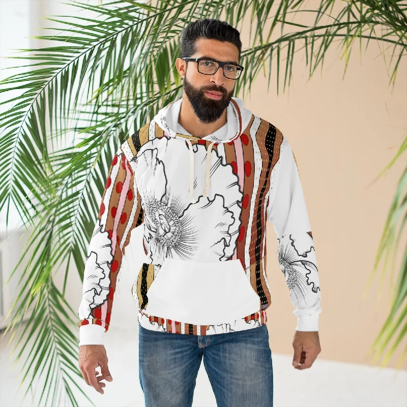 Final Markdown AOP Unisex Pullover Hoodie BLANC FLEUR