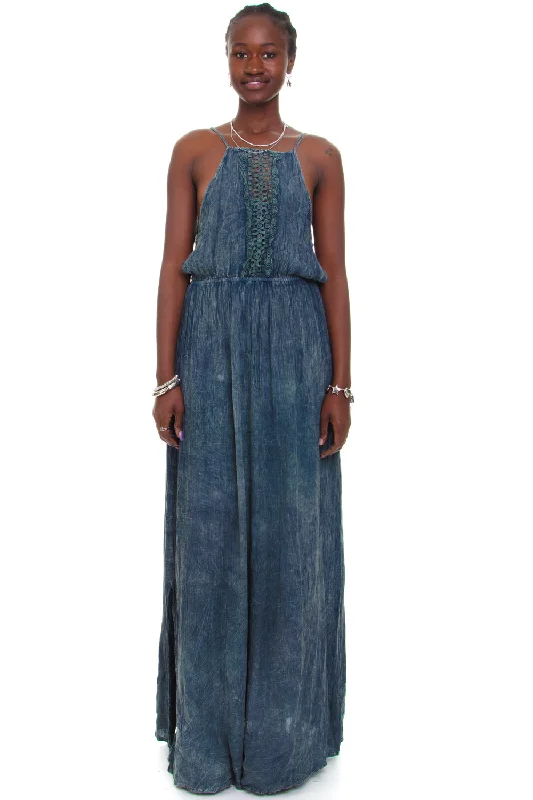 Online Exclusive Vintage Y2K Faded Green Fairy Maxi Dress - S/M