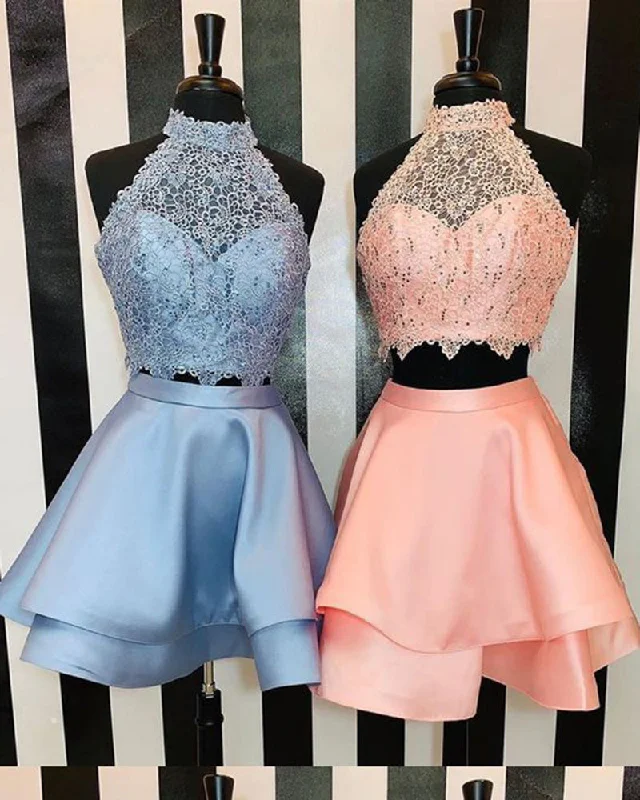 Crazy Savings Beautiful Short Party Dress Two Pieces Blue Homecoming Dress for 8th Grade Students Crazy Savings Beautiful Short Party Dress Two Pieces Blue Homecoming Dress for 8th Grade Students