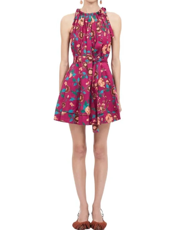 Fantastic Offers Brienne Dress In Ruby Flora