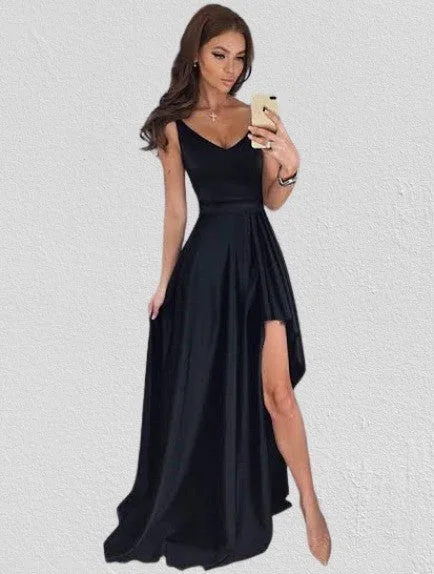 Best Deals black prom dress, prom dress, simple prom dress, hi-lo prom dress, formal dresses, BD5622 Best Deals black prom dress, prom dress, simple prom dress, hi-lo prom dress, formal dresses, BD5622