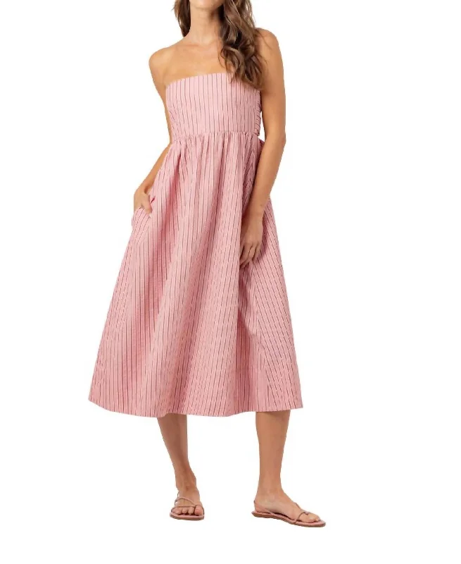 Steals and Deals Kenny Dress In Sunset Pink