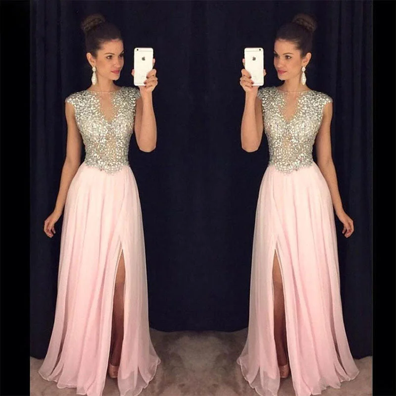Final Clearance Amazing Crystal A Line Chiffon Prom Formal Dresses Women Long Cap Sleeves Graduation Party Gown Final Clearance Amazing Crystal A Line Chiffon Prom Formal Dresses Women Long Cap Sleeves Graduation Party Gown