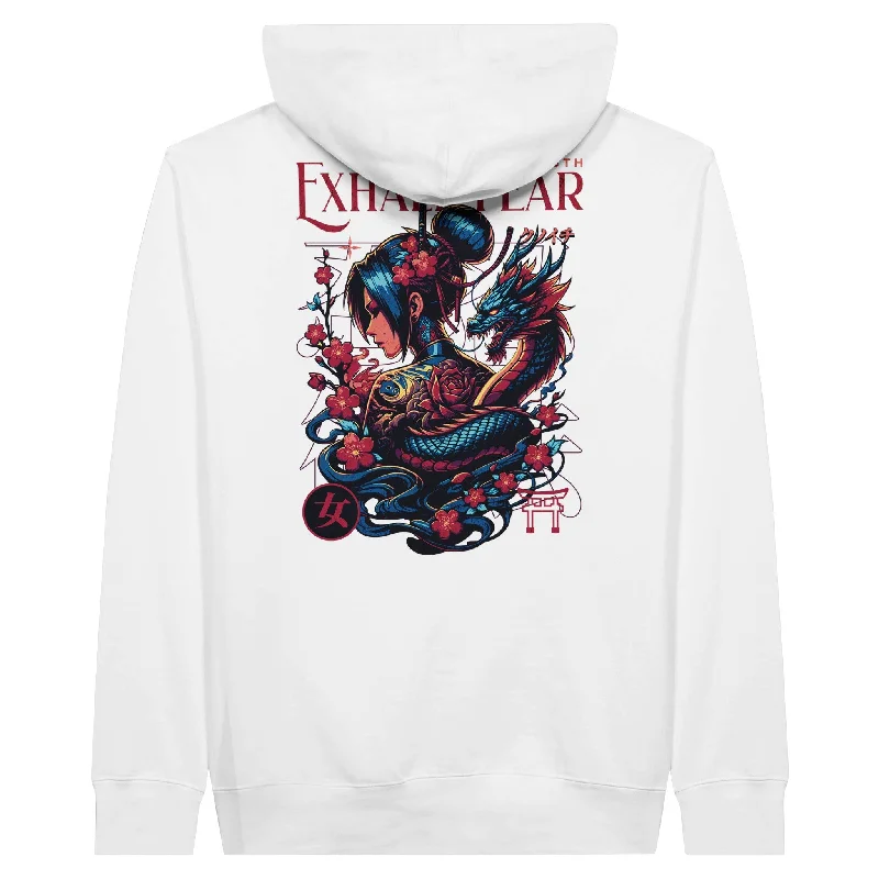 Shop and Save Exhale Fear Unisex Pullover Hoodie