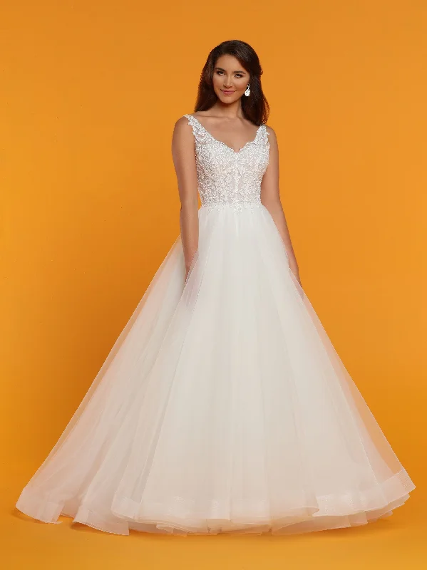 Buy More, Save More Davinci Bridal 50514 Floral Lace Tulle Ballgown Wedding Dress V Neck Buttons Sheer Buy More, Save More Davinci Bridal 50514 Floral Lace Tulle Ballgown Wedding Dress V Neck Buttons Sheer