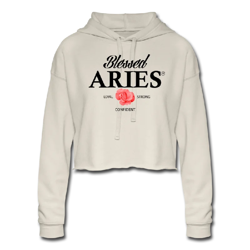 Overstock Blessed Aries Women's Cropped Hoodie