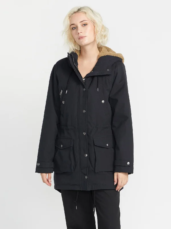 Seasonal Sale Walk On By 5K Parka - BLACK