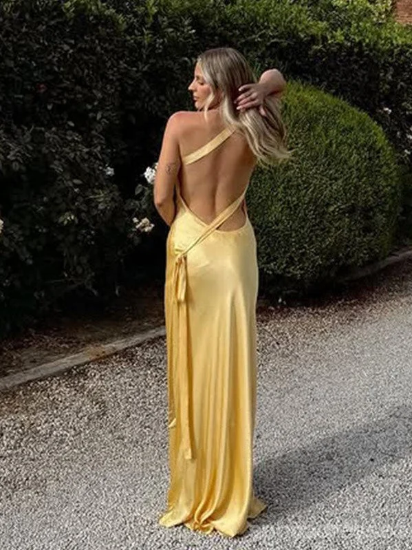 Midnight Sale Sexy Yellow Mermaid One Shoulder Long Party Prom Dresses Ideas,Evening Gowns,13881 Midnight Sale Sexy Yellow Mermaid One Shoulder Long Party Prom Dresses Ideas,Evening Gowns,13881