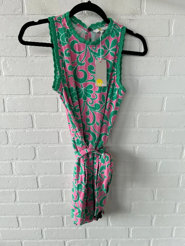 Epic Deals Romper By Boden In Green & Pink, Size: Sp