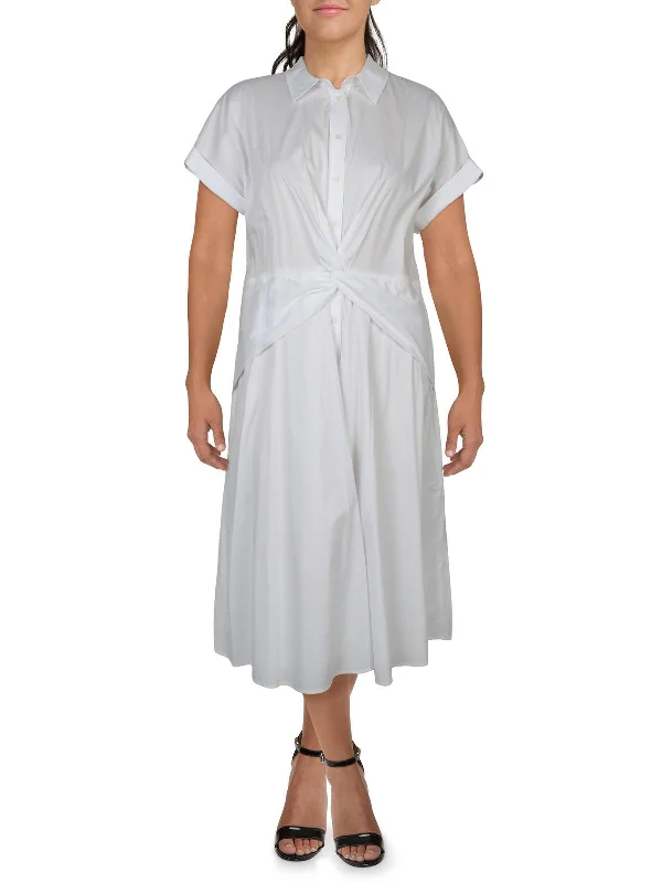Season Finale Sale Womens Daytime Midi Shirtdress