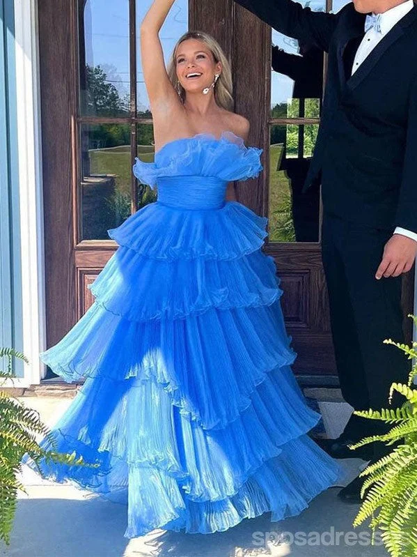 Limited Edition Gorgeous Blue A-line Long Party Prom Dresses Ideas,Evening Gowns,13888