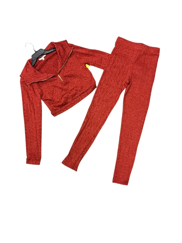 Sale Event Pants Set 2pc By Haute Monde In Red, Size: S