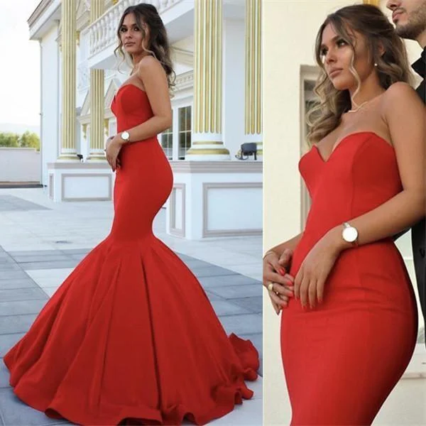Deal of the Day Chic Strapless Sleeveless Sweetheart Mermaid Full-length Prom Dresses,BS011 Deal of the Day Chic Strapless Sleeveless Sweetheart Mermaid Full-length Prom Dresses,BS011