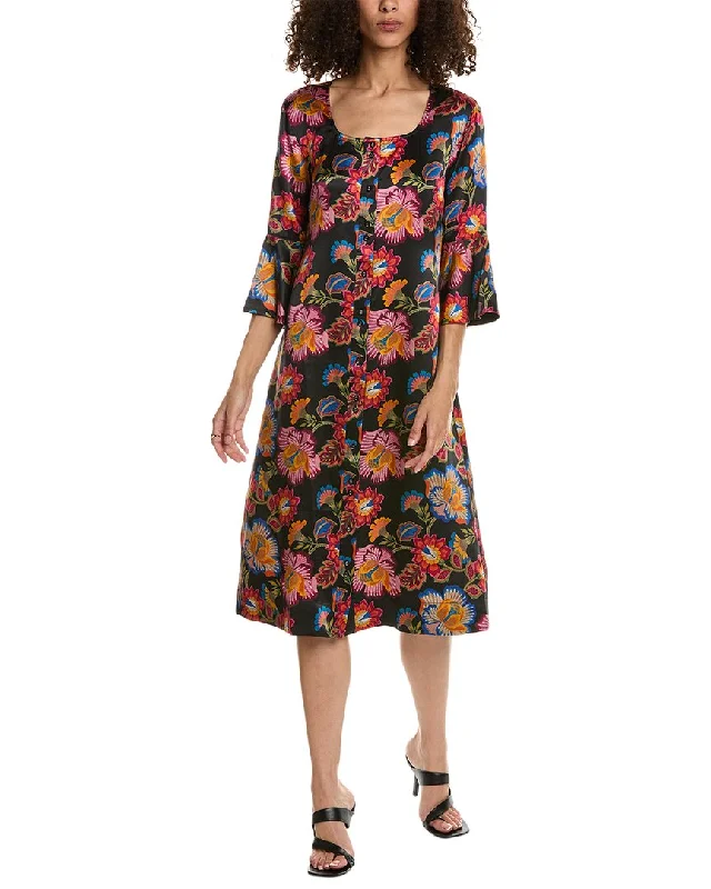 Buy Now Johnny Was Sidonia Silk Midi Dress