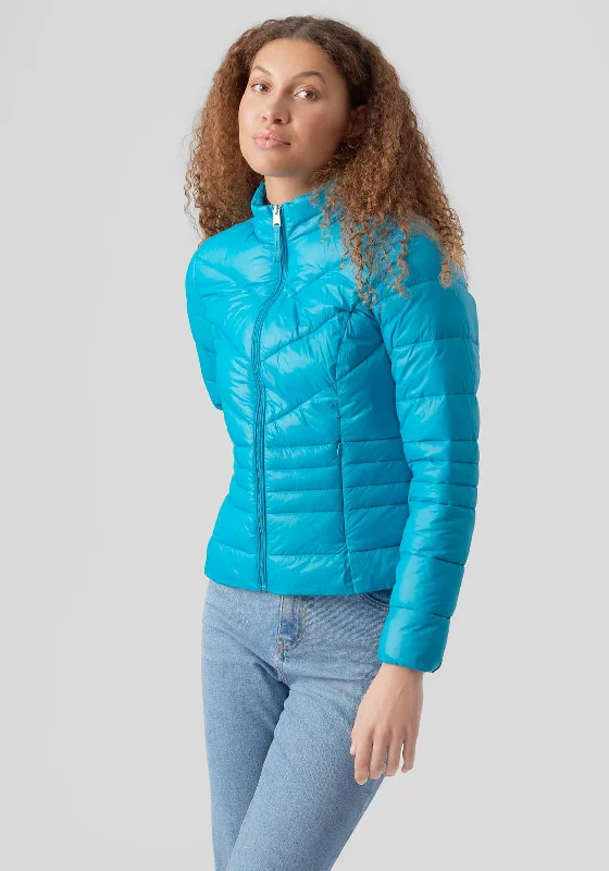 Overstock Vero Moda Short Quilted Zip Jacket, Caneel Bay