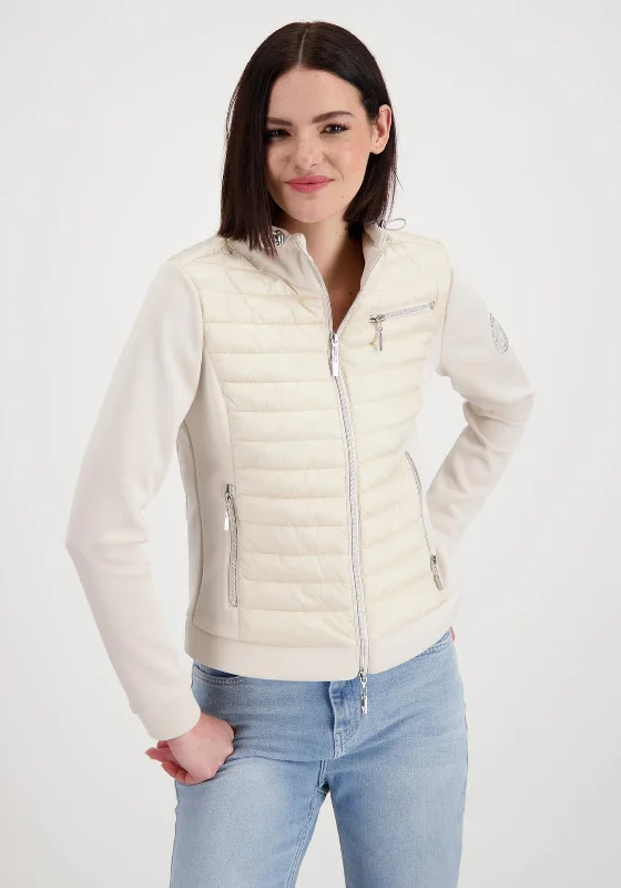 Limited Quantity Monari Quilted Torso Short Jacket, Nude