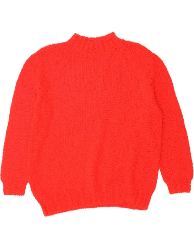 Deep Discounts VINTAGE Womens Turtle Neck Jumper Sweater UK 22 3XL Red
