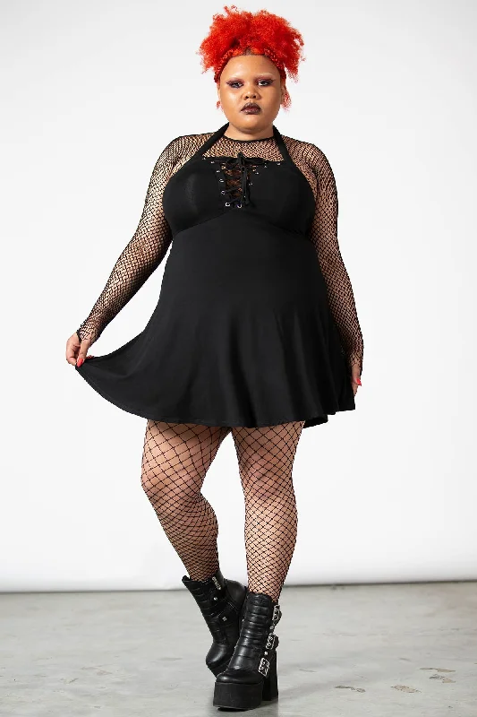 Final Clearance Gothica Halter Dress [PLUS]