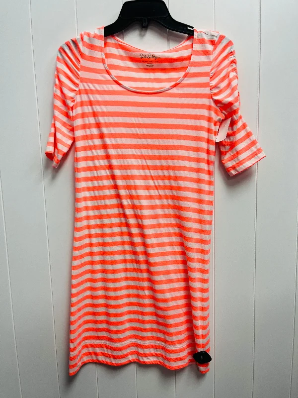 Overstock Dress Casual Short By Lilly Pulitzer In Orange, Size: S