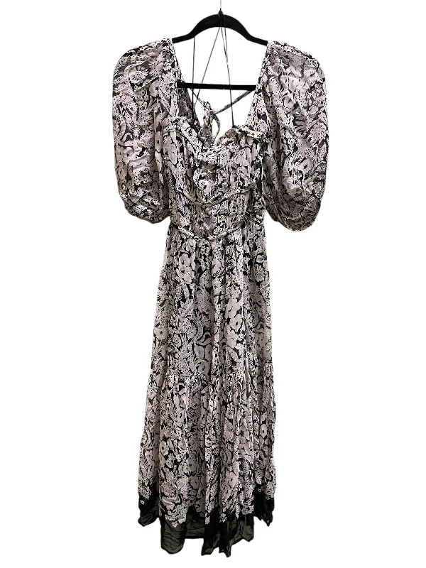 Early Access Dress Casual Midi By Anthropologie In Purple, Size: S
