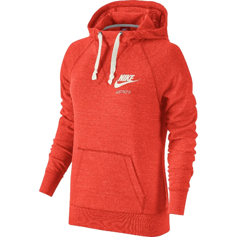 Seasonal Sale Nike Sportswear Gym Vintage Women's Hoodie Orange/White