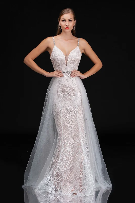Price Reduction Nina Canacci 7028 Size 14 Long Embroidered Lace wedding Dress Over skirt Sexy Ivory Price Reduction Nina Canacci 7028 Size 14 Long Embroidered Lace wedding Dress Over skirt Sexy Ivory