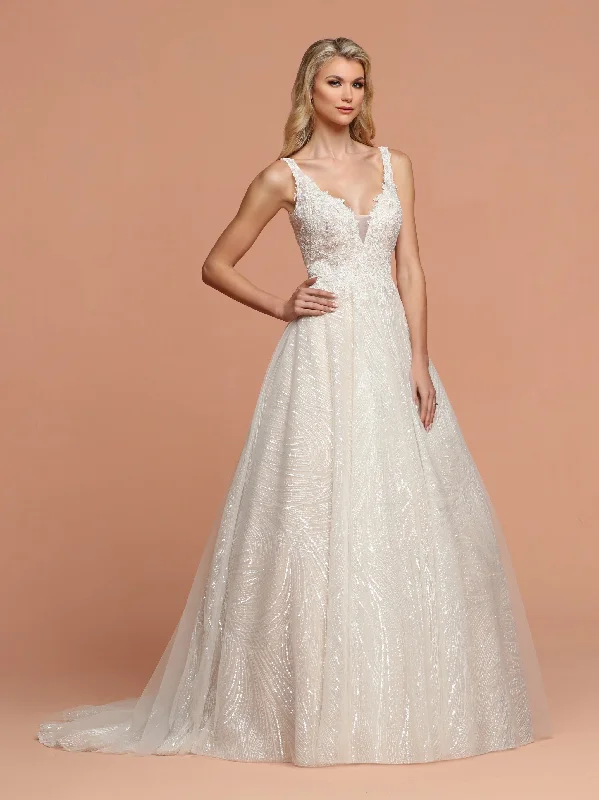 Deal Dash Davinci Bridal 50591 Shimmer Tulle Lace Ballgown V Neck Wedding Dress Open Back Deal Dash Davinci Bridal 50591 Shimmer Tulle Lace Ballgown V Neck Wedding Dress Open Back