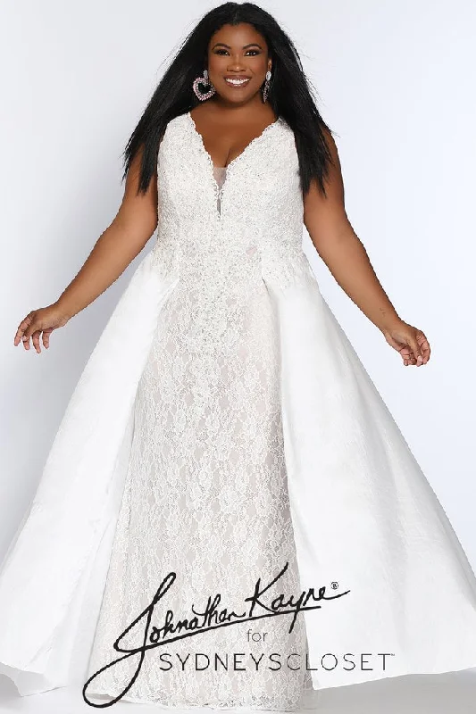 Big Discounts Johnathan Kayne for Sydney's Closet JK2016 Ivory/Nude Wedding Dress Size 16 Lace Prom Dress Stingray Dress Big Discounts Johnathan Kayne for Sydney's Closet JK2016 Ivory/Nude Wedding Dress Size 16 Lace Prom Dress Stingray Dress