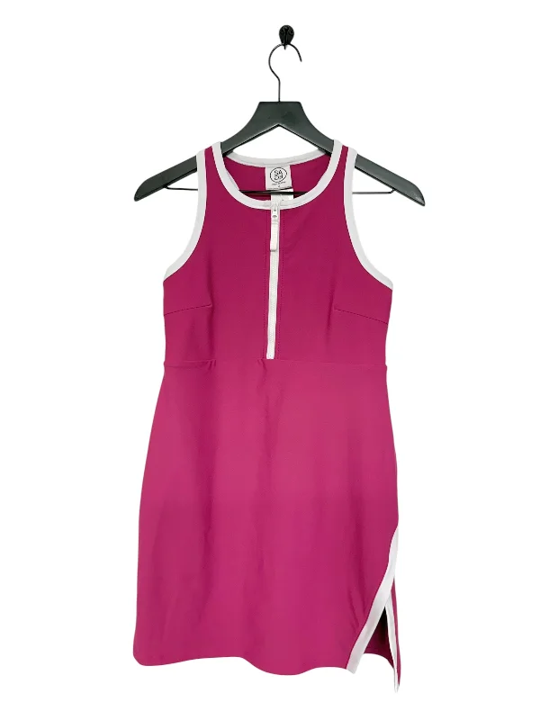 Big Discounts Athletic Dress By Sage In Pink & White, Size: M