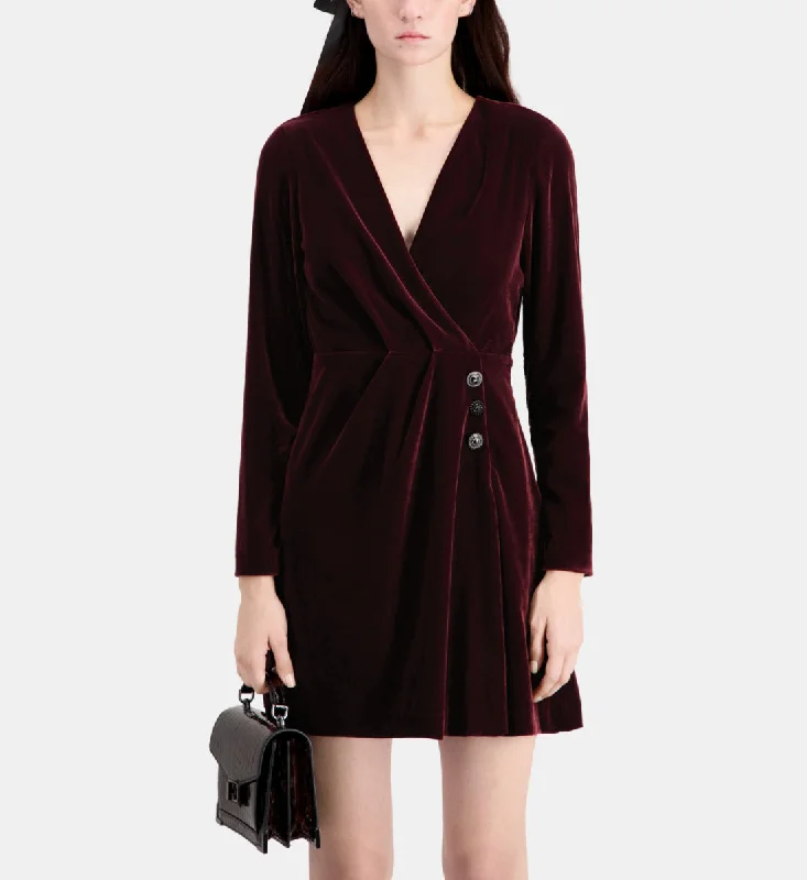 Special Savings Short Velvet Dress