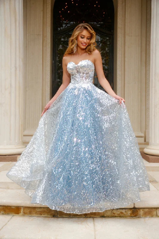 Must-Have Deals Jovani 08417 Lace Prom Dress Strapless Ball Gown Sheer Corset JVN 08417 Must-Have Deals Jovani 08417 Lace Prom Dress Strapless Ball Gown Sheer Corset JVN 08417