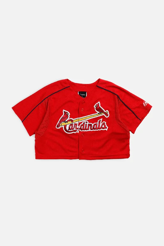 The Best Prices Rework Crop St. Louis Cardinals MLB Jersey - S
