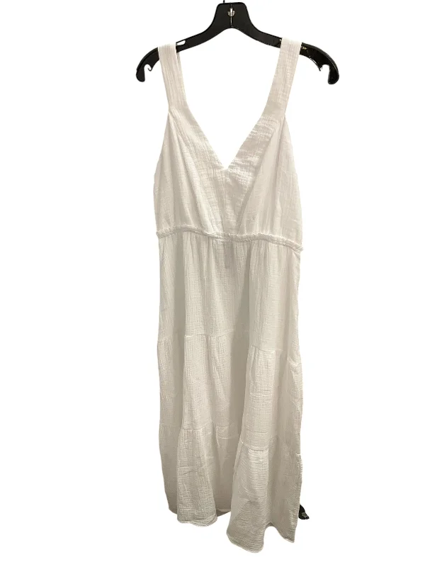 Closeout Dress Casual Midi By Steve Madden In White, Size: Xl