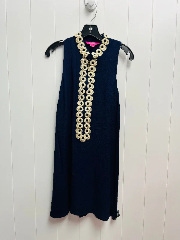 Price Reduction Dress Casual Short By Lilly Pulitzer In Navy, Size: Xs