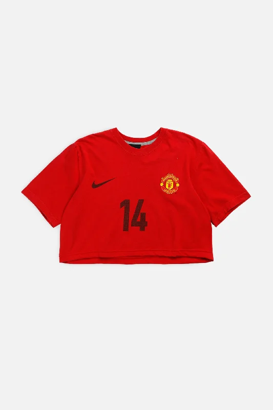 Act Fast Rework Crop Manchester Soccer Tee - M
