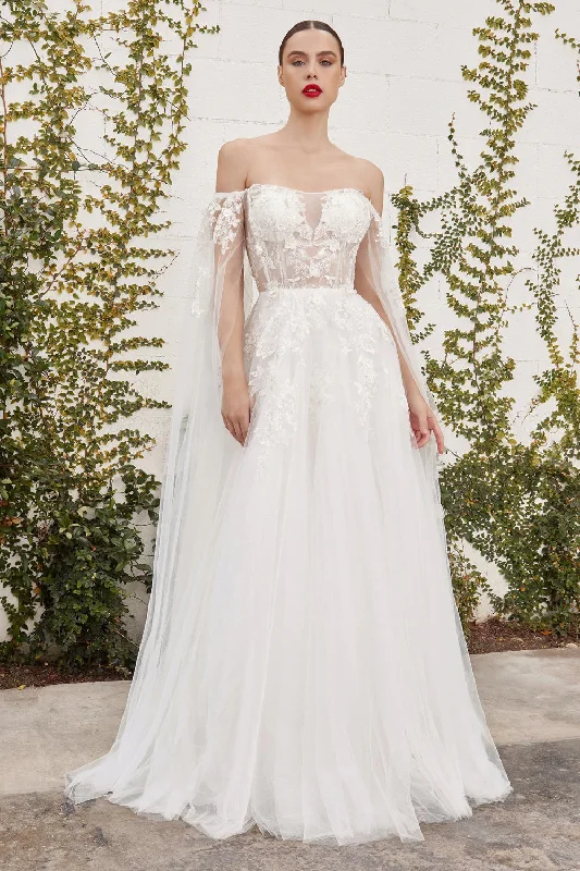 TIME-Limited Offer Andrea & Leo Couture ISABEL A1080W Wedding Dress Size 6 A Line Sheer Lace Cape Sleeves TIME-Limited Offer Andrea & Leo Couture ISABEL A1080W Wedding Dress Size 6 A Line Sheer Lace Cape Sleeves