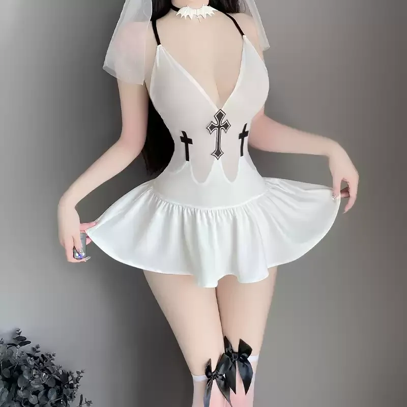Value Deals Nun Cross Print Dress yv50891