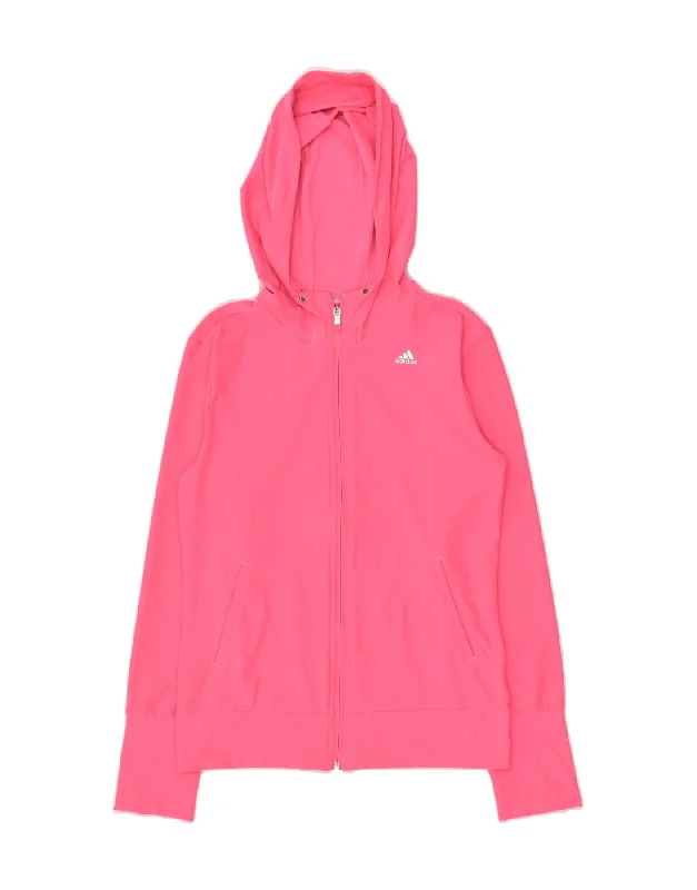 New Deals ADIDAS Womens Hoodie Jumper UK 8-10 Small Pink Polyester