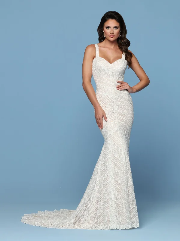 Savings Bonanza Davinci Bridal 50551 Fitted all over Lace Wedding Dress Mermaid Sweetheart Train Savings Bonanza Davinci Bridal 50551 Fitted all over Lace Wedding Dress Mermaid Sweetheart Train