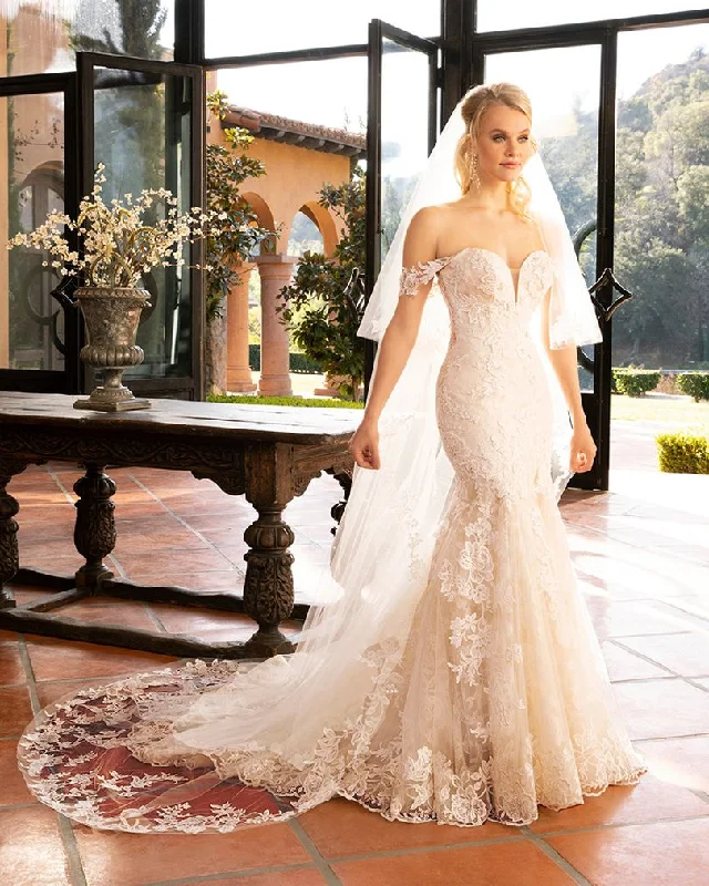 Bargain Prices Casablanca Bridal 2376 KARINA Size 14, 20 Fit and Flare Wedding Dress Bridal Gown Lace Off the Shoulder Bargain Prices Casablanca Bridal 2376 KARINA Size 14, 20 Fit and Flare Wedding Dress Bridal Gown Lace Off the Shoulder