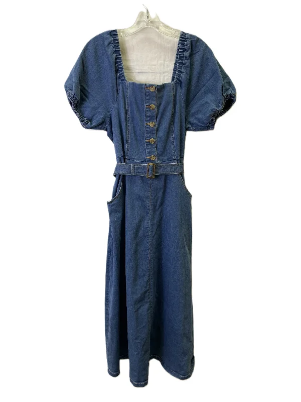 Best Seller Dress Casual Maxi By Inc In Blue Denim, Size: M