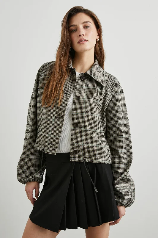 Value Deals NORTH JACKET - TEAL MULTI CHECK
