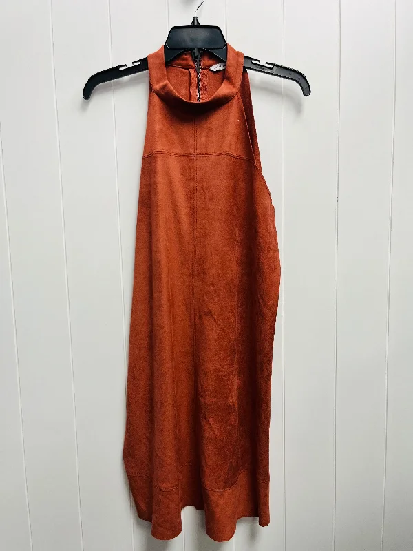 Final Markdown Dress Casual Short By Naked Zebra In Orange, Size: Xs