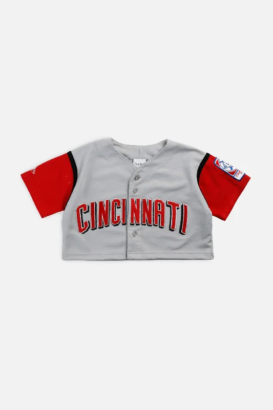 Limited Availability Rework Crop Cincinnati Reds MLB Jersey - XS