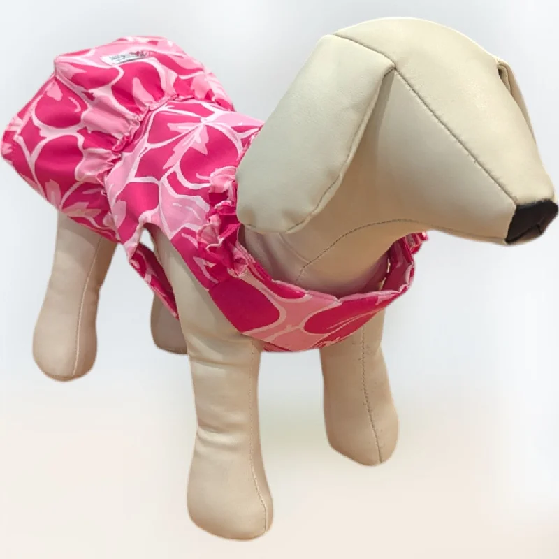 Limited Availability Sweet Hibiscus: Pink Hawaiian Hibiscus Dog Dress