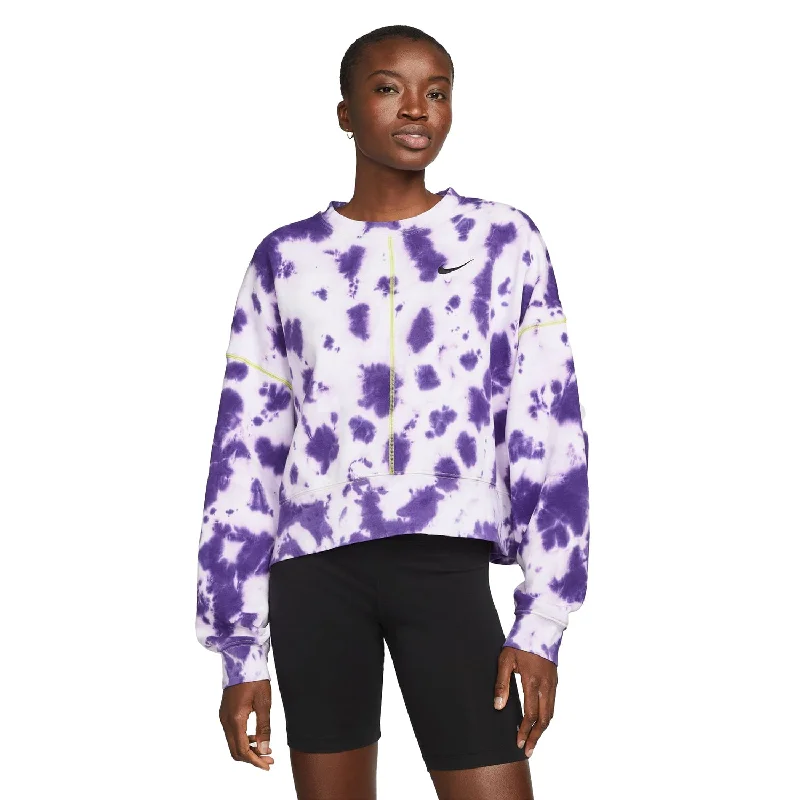 Deal of the Week Nike Oversized Fleece Tie-Dye Crew Women's Sweatshirt Flat Pewter-Atomic Green Deal of the Week Nike Oversized Fleece Tie-Dye Crew Women's Sweatshirt Flat Pewter-Atomic Green