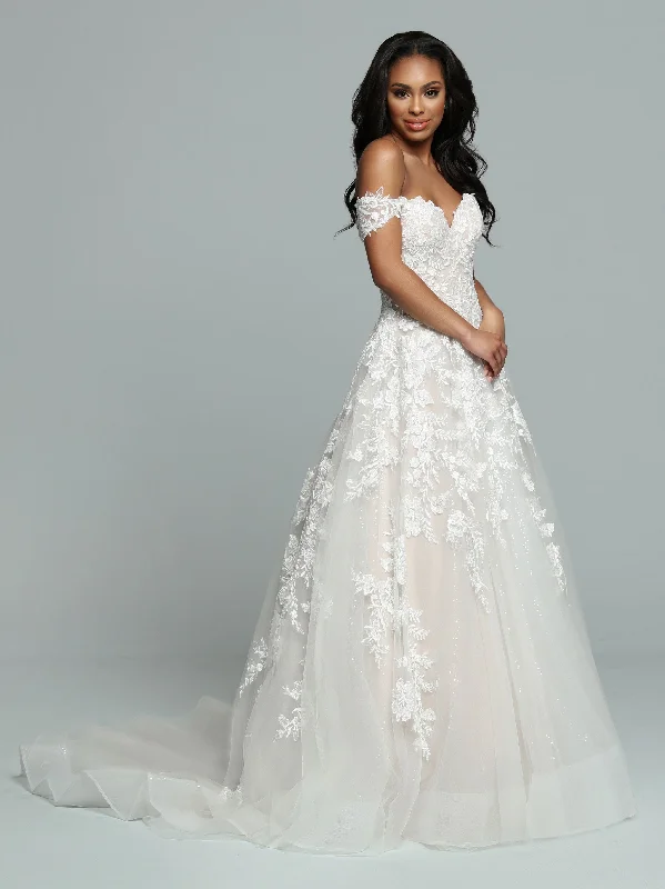 Inventory Reduction Davinci Bridal 50668 Long Shimmer A Line wedding dress off the shoulder Bridal Gown Inventory Reduction Davinci Bridal 50668 Long Shimmer A Line wedding dress off the shoulder Bridal Gown