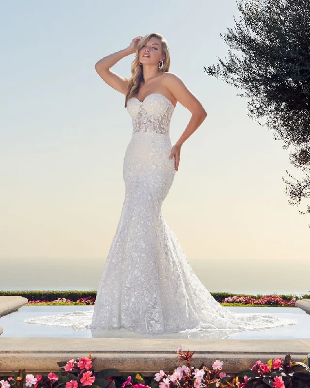 Final Clearance Casablanca Bridal 2448 JOCELYN Chantilly lace strapless fit and flare wedding dress Final Clearance Casablanca Bridal 2448 JOCELYN Chantilly lace strapless fit and flare wedding dress