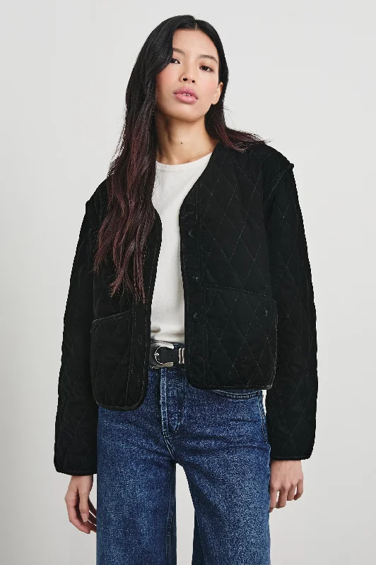 Deep Discounts KIKO JACKET - BLACK VELVET